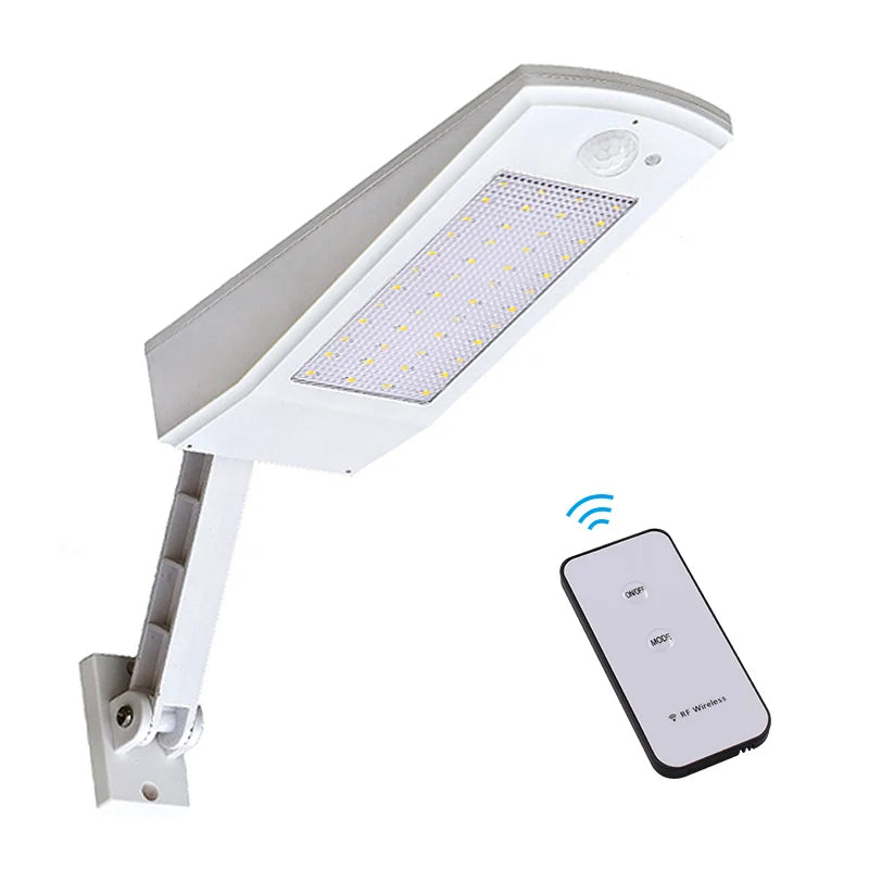 900lm conduziu a luz solar ao ar livre iluminação à prova dwaterproof água para parede do jardim 48 leds quatro modos pólo rotativo lâmpada solar mais novo