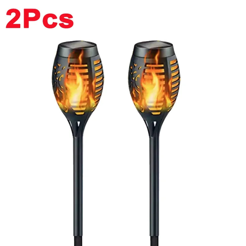 1-12 pçs 12led chama solar tocha luz cintilação à prova dwaterproof água decoração do jardim ao ar livre gramado caminho quintal pátio lâmpada de assoalho