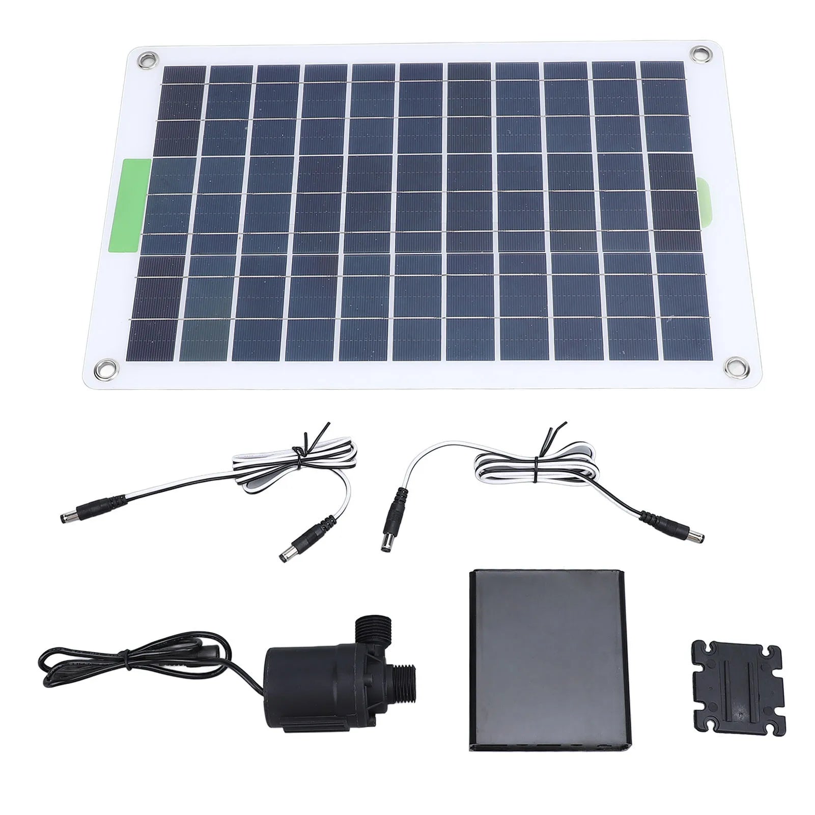 Bomba de fonte de água movida a energia solar de baixo ruído profissional cabeça de 16,4 pés 100W com caixa de armazenamento de energia para fonte